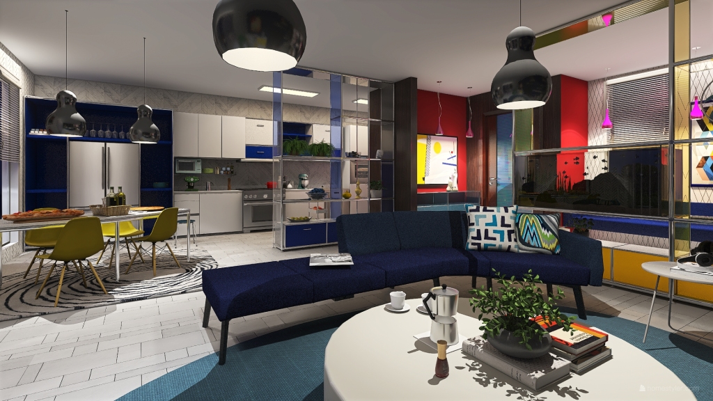Modern city apartment for Millie 3d design renderings