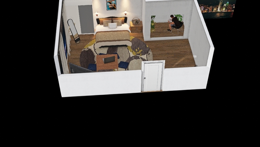 ห้องนอน 3d design picture 41.21