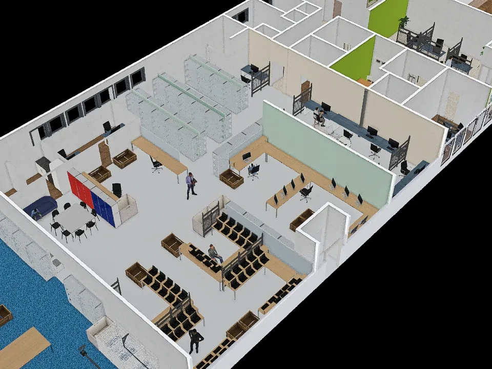 Luonnos uudesta toimistosta 1 3d design renderings
