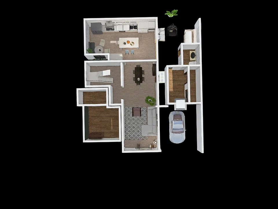 Casa 1º Andar 3d design renderings