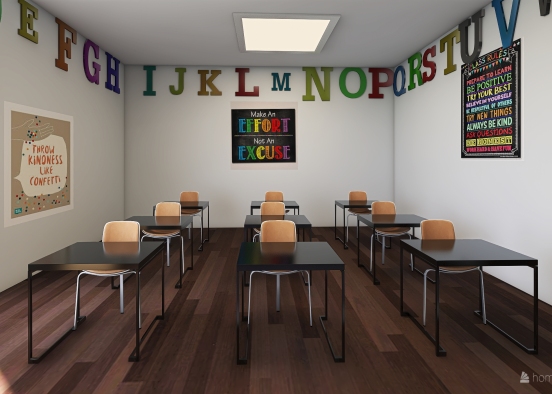 Classroom Design Rendering