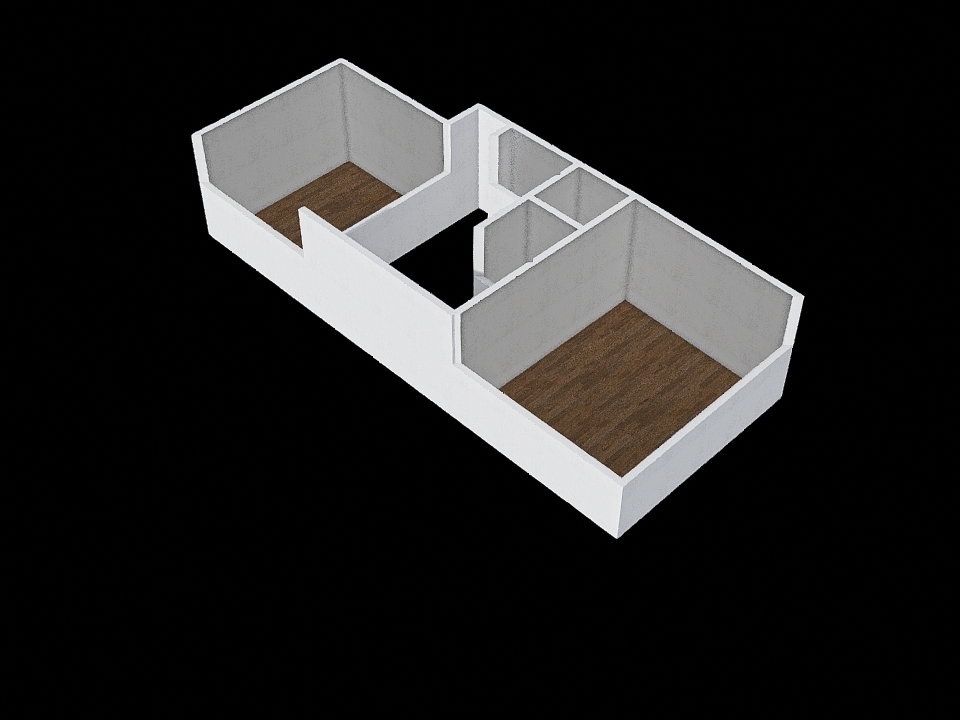 Vista Aerea 2 do piso inc Baño y Lavandería 3d design renderings