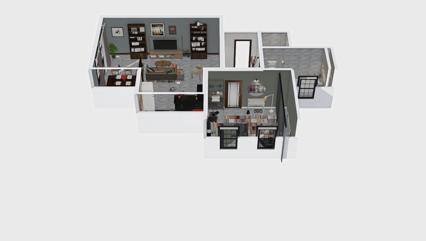 Living with cat 3d design picture 74.36