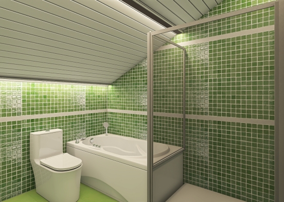 baños piso Design Rendering