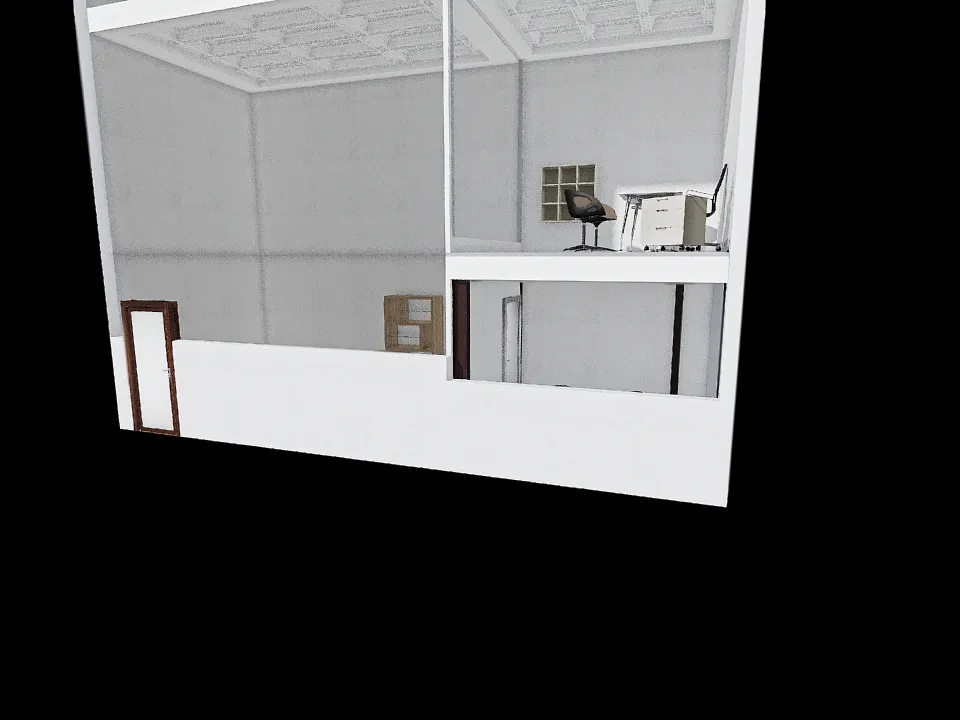 magazzino porta galleria 3d design renderings