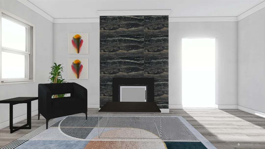 Nichole_Living Room 3d design renderings