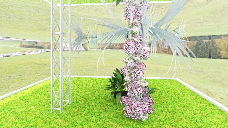 Garden Wedding 3d design renderings