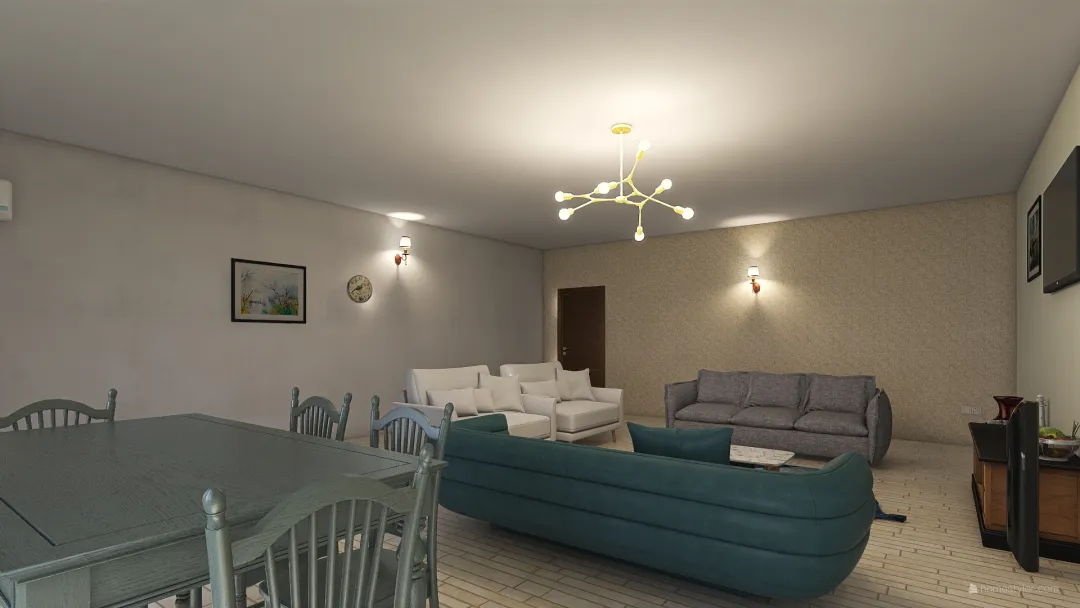 A peaceful livng room( Not complicated) 3d design renderings