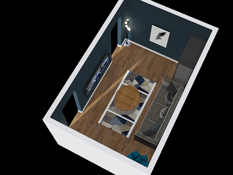 Personal Living Room 3d design renderings