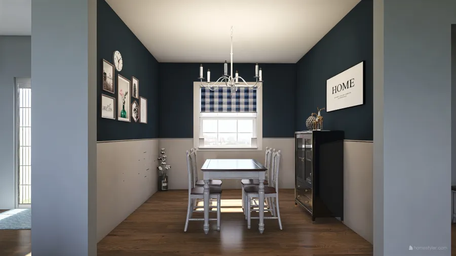 Kitchen/Living room 3d design renderings