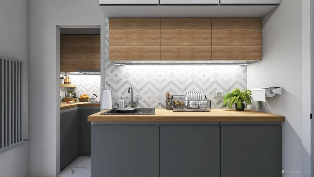 Kitchen Andrei 3d design renderings