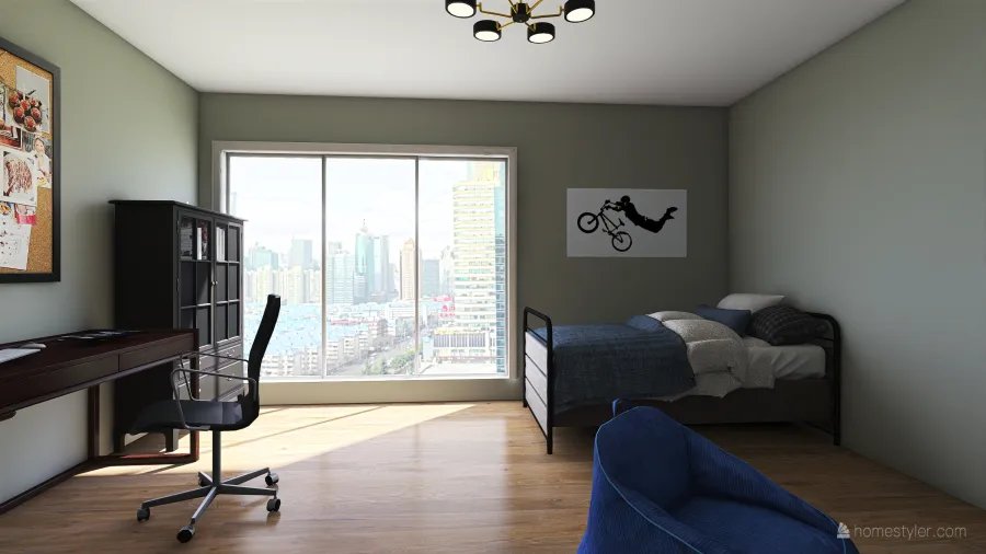 Carlos' Bedroom 3d design renderings