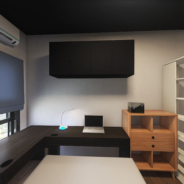 房間設計-黑天花板 3d design renderings