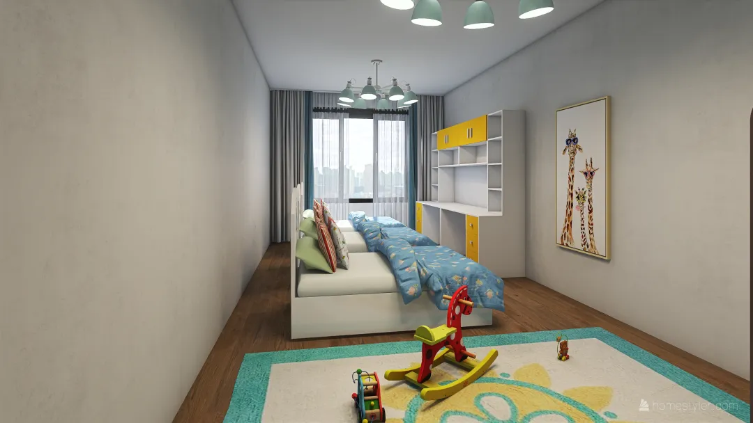 3 комнатная квартира 3d design renderings