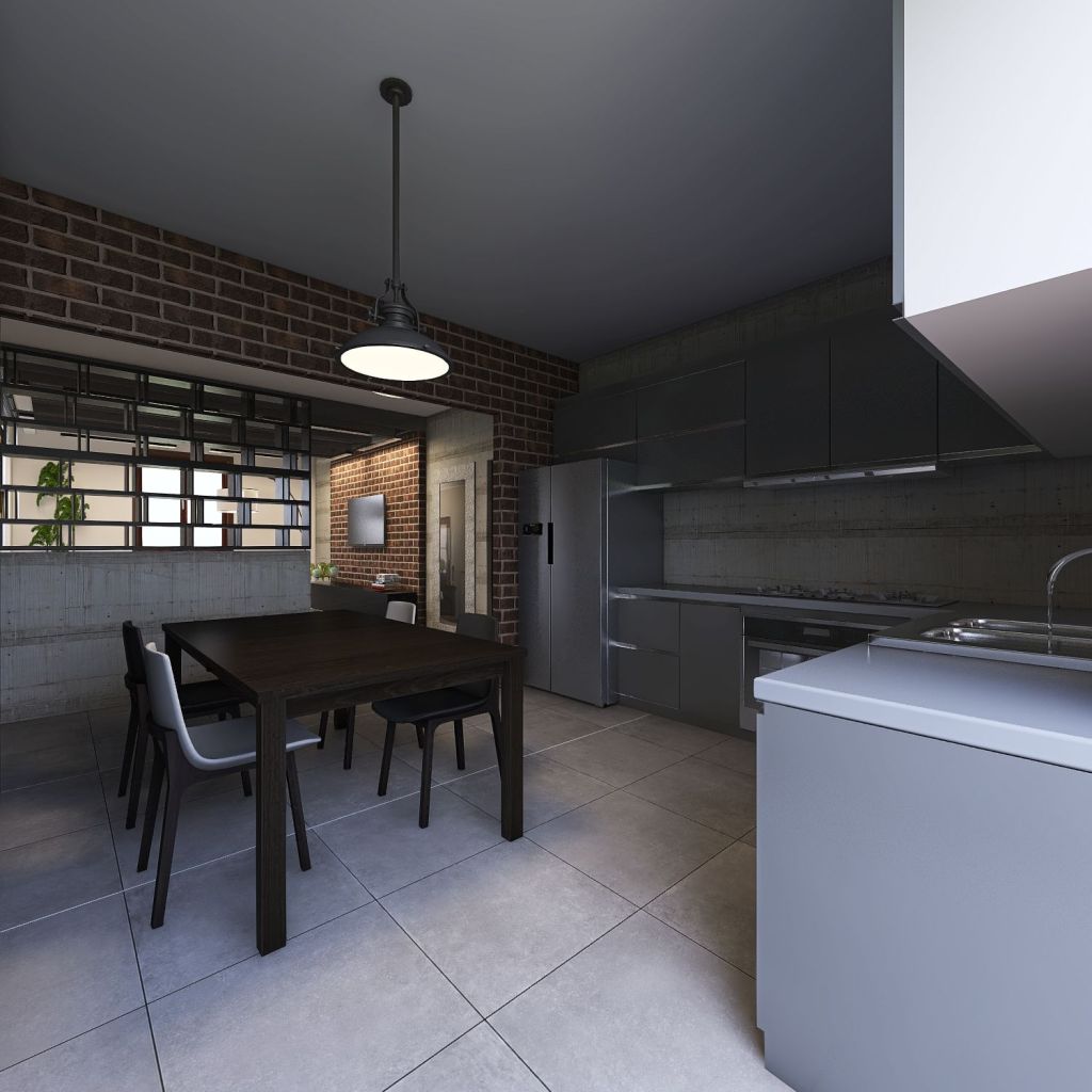 Cucina 3d design renderings