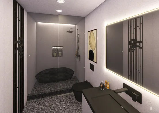 Bathroom ( Japanese Style ) Design Rendering