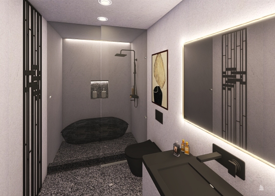 Bathroom ( Japanese Style ) Design Rendering