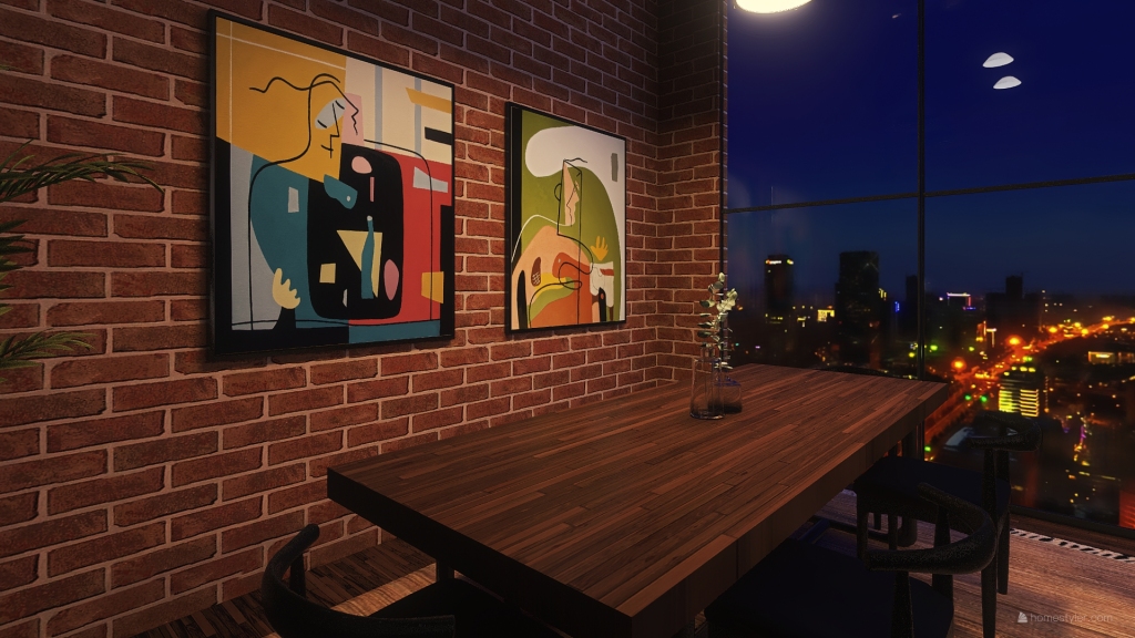 Loft/apartment 2X 3d design renderings