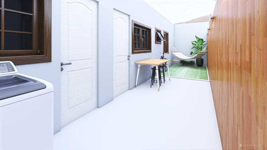 Casa de fundo 3d design renderings
