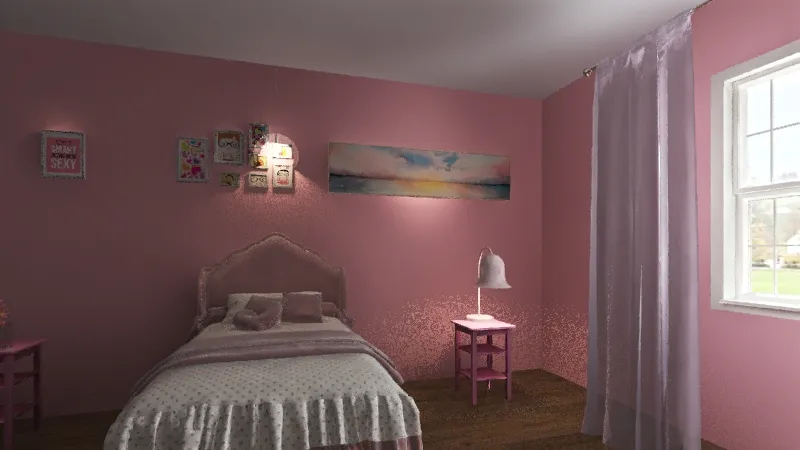 Brianna's Room 3d design renderings