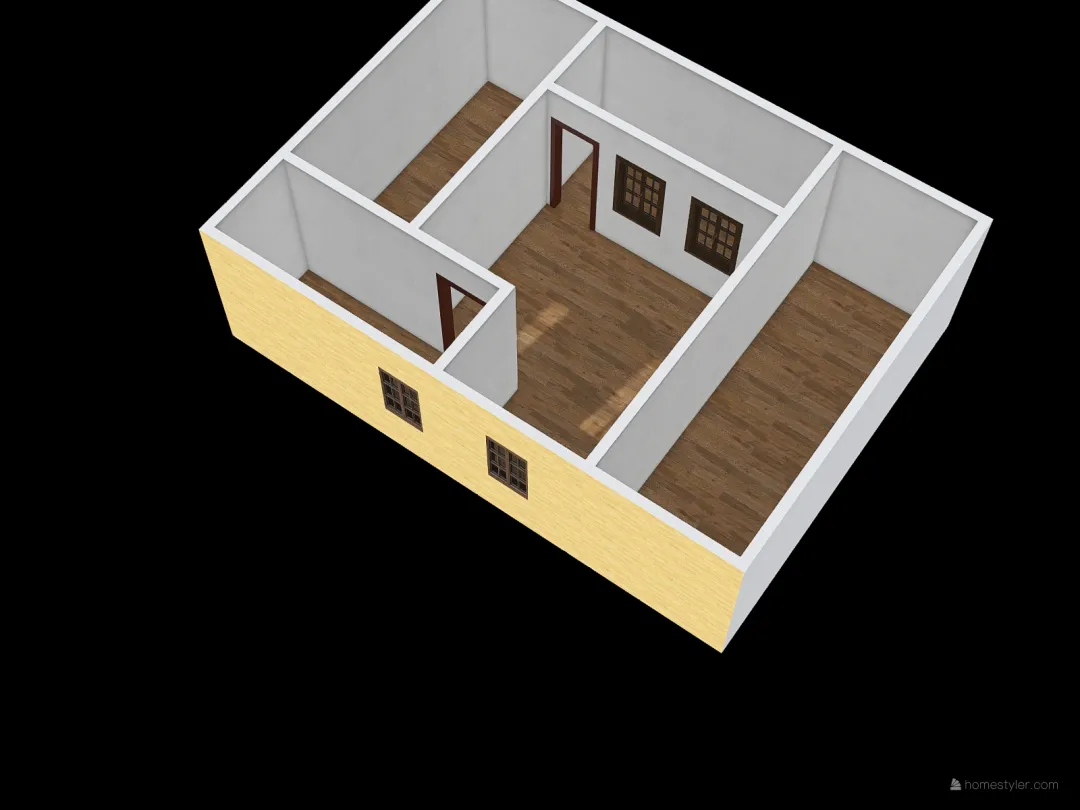 üst tek oda 3d design renderings