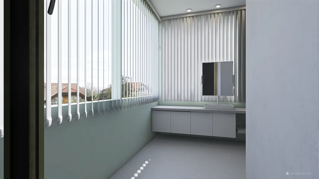 Banheiro casal 3d design renderings