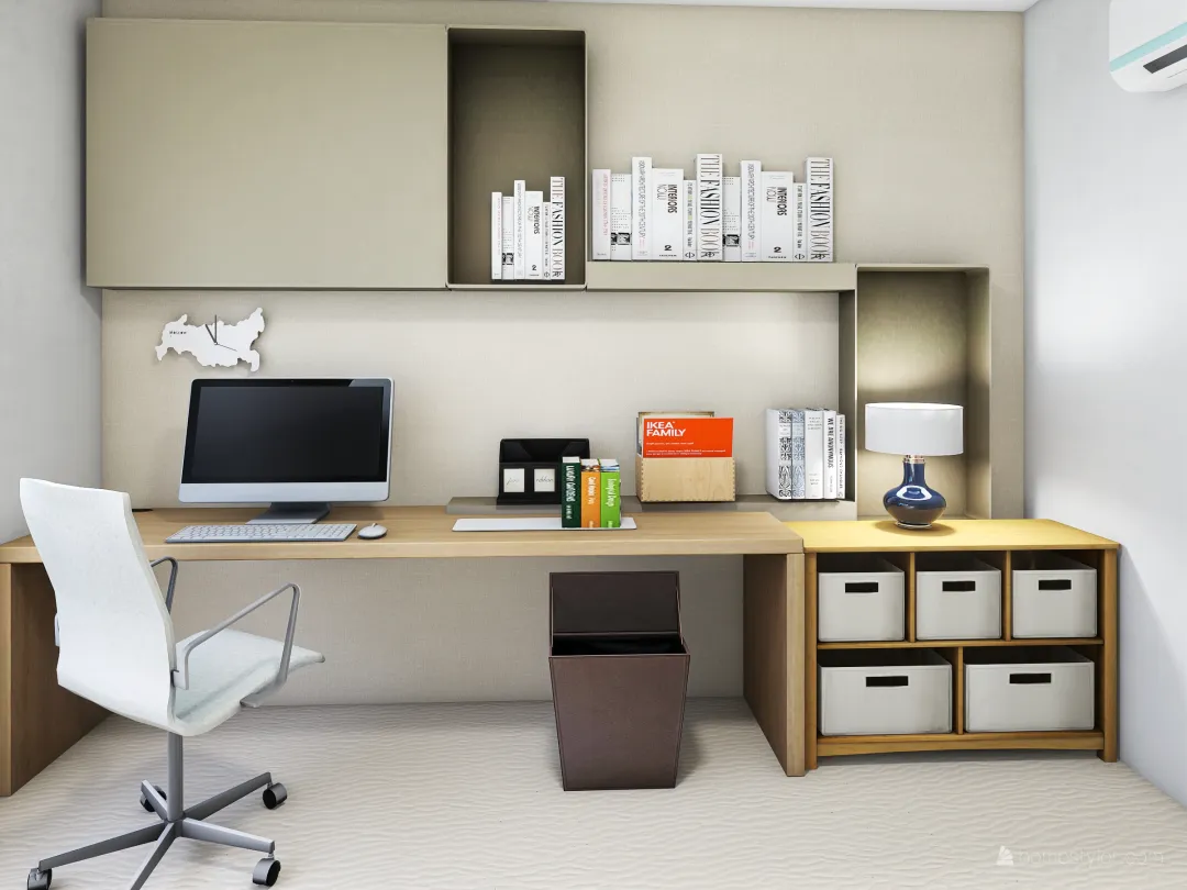 Escritório / office 3d design renderings