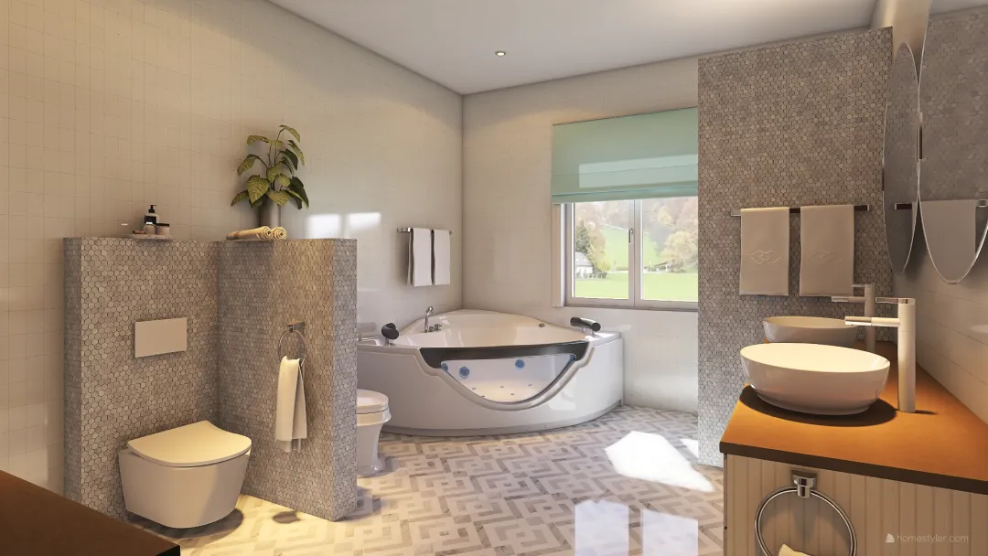 Bathroom Redesign 3d design renderings