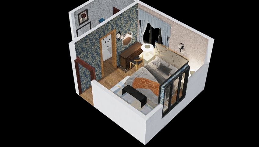 Bedroom/Toilet 3d design picture 17.78