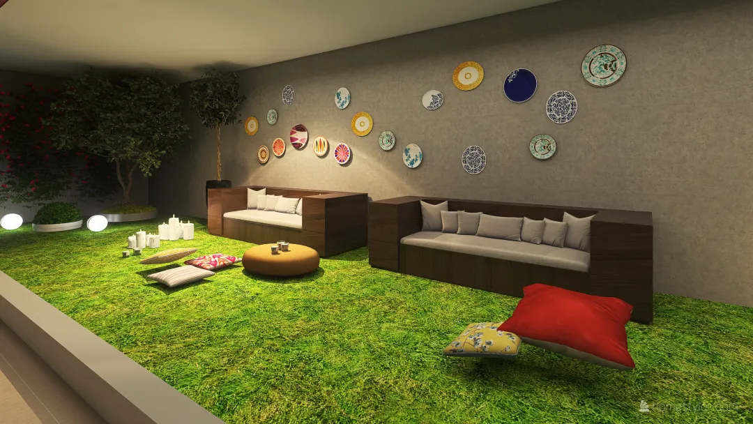 via piazzi con giardino 3d design renderings