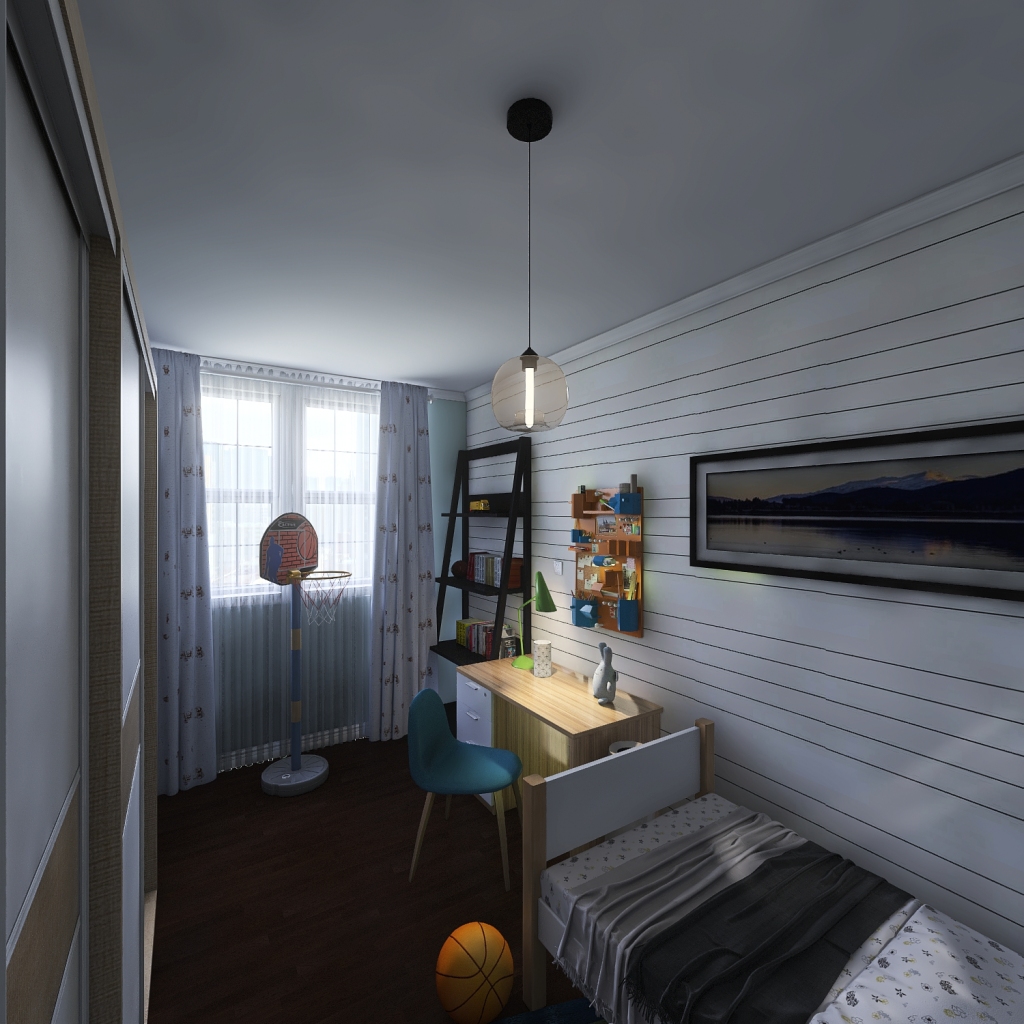1st Bedroom 3d design renderings
