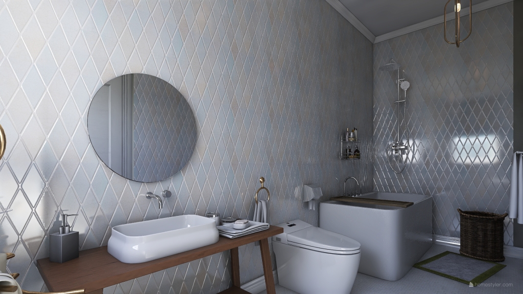 2nd Bathroom 3d design renderings