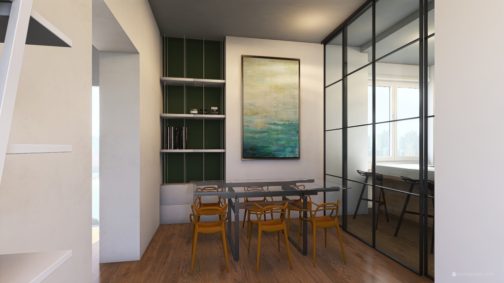 via di Ponziano 5 tavolo parallelo 3d design renderings
