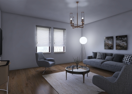 New York living room Design Rendering