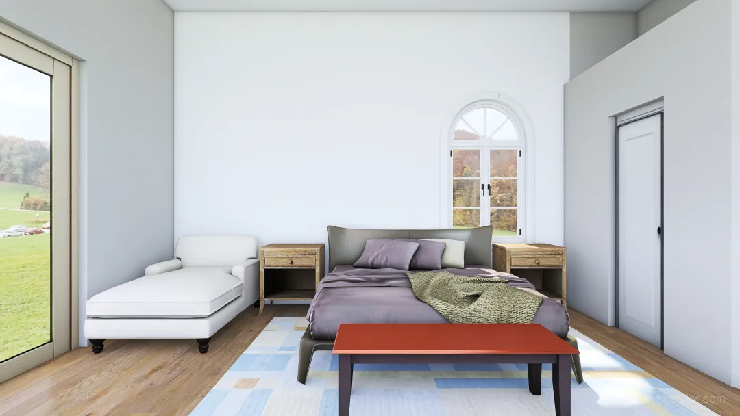 Jill - Master Bedroom 3d design renderings