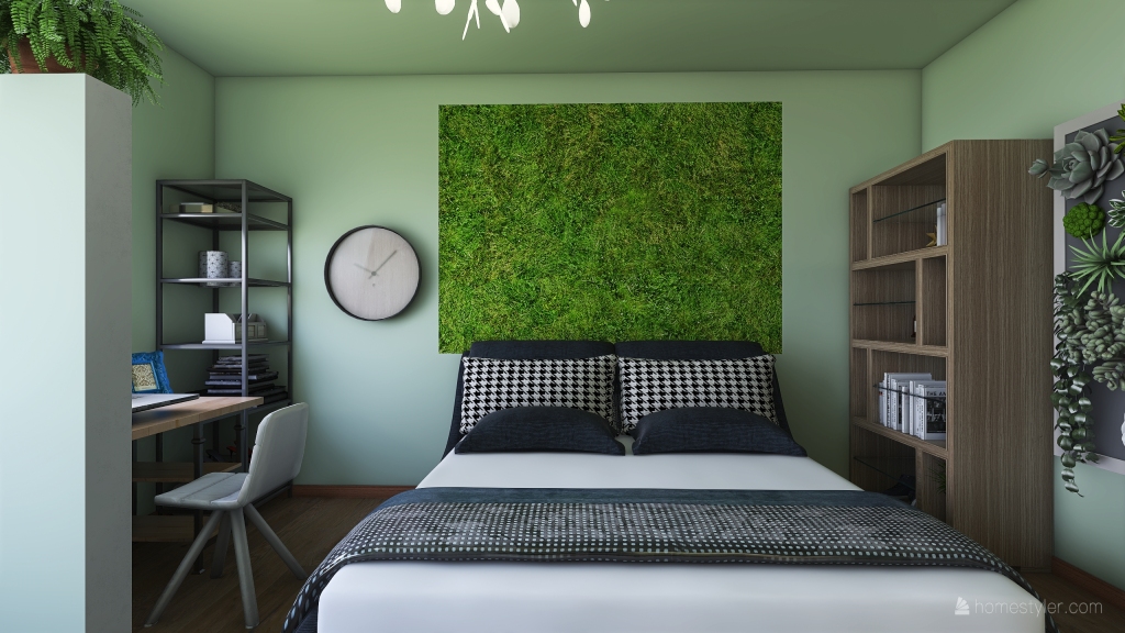 Master Bedroom with natural look 3d design renderings
