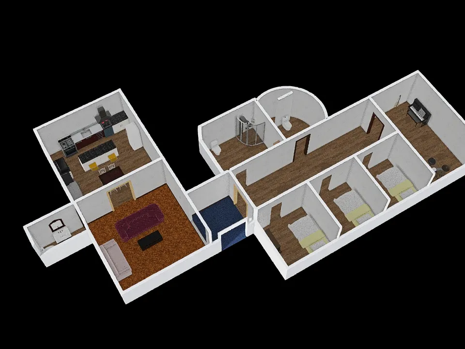 Xing Ai Xiang & Ayala Khoref's house 3d design renderings