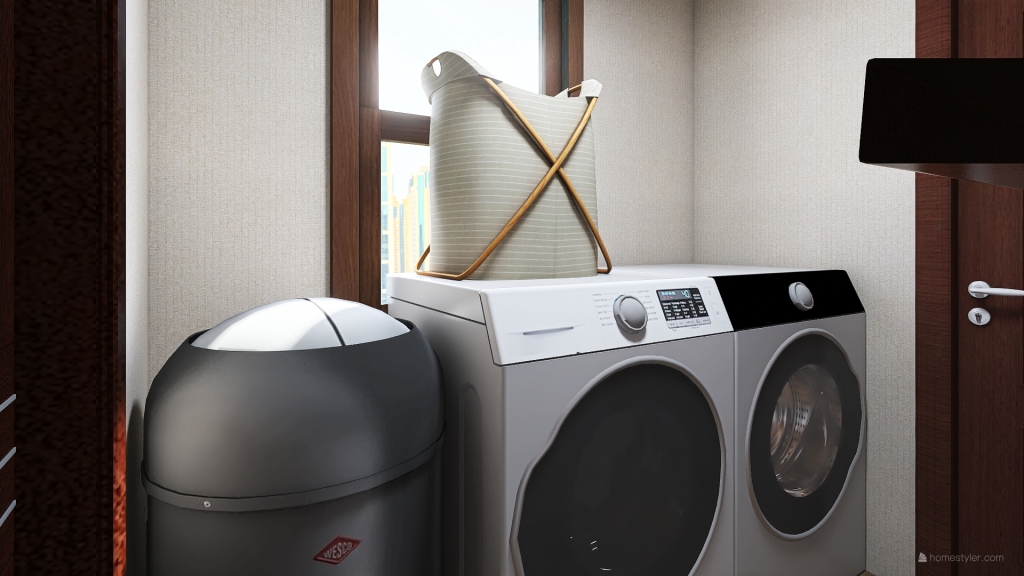 Laundry/ Storage Room 3d design renderings
