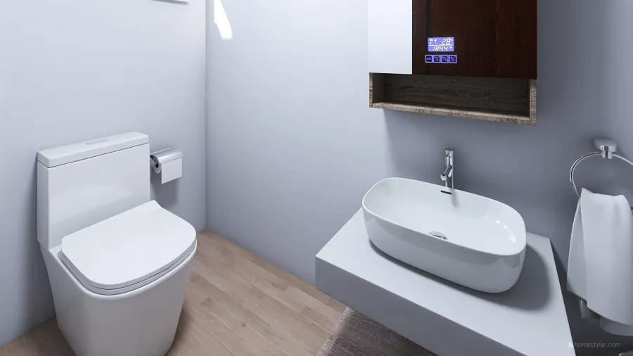 Salon Toilet 2 3d design renderings
