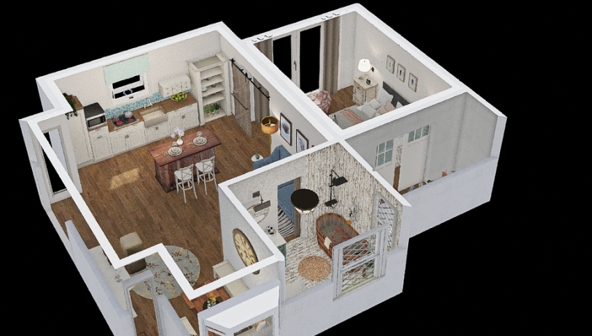 shabby house 3d design picture 76.39