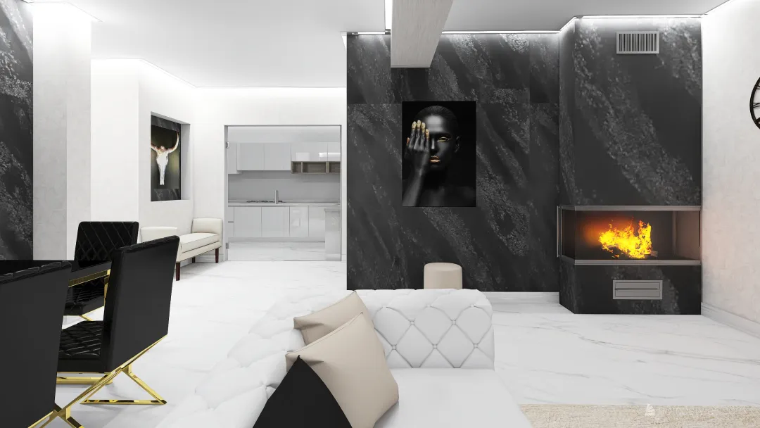 Apartament Ramnicul Sarat 3d design renderings