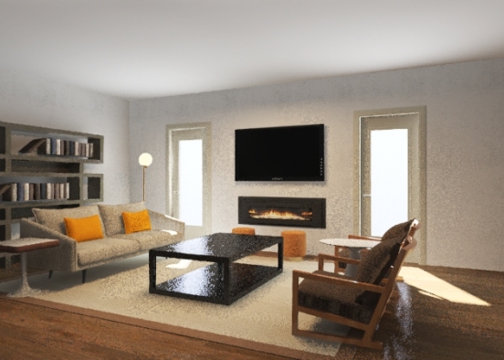 Claire 5 Living Room Design Rendering