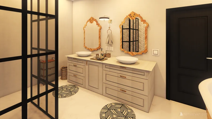 Banheiro Principal 3d design renderings