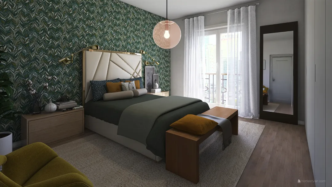 dormitorio pablo picasso 3d design renderings