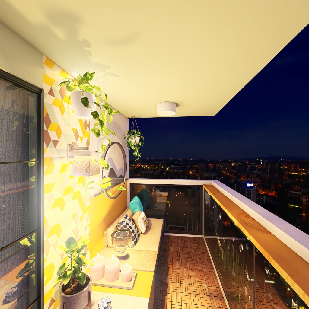 balcony 3d design renderings