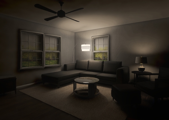 Leah Living Room Design Rendering
