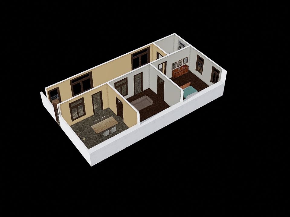 Appartamento Via Mucrone 3d design renderings