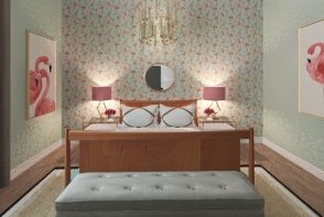 Costal bedroom Design Rendering