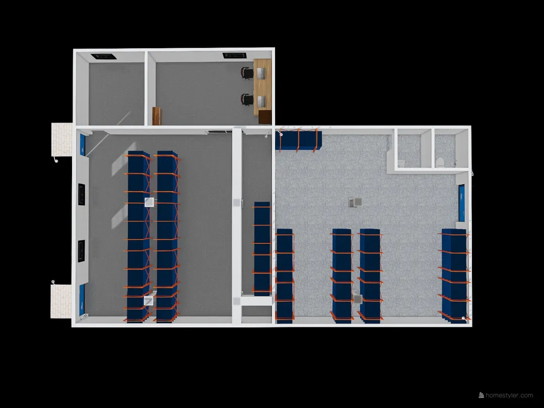 Pune Warehouse 3d design renderings