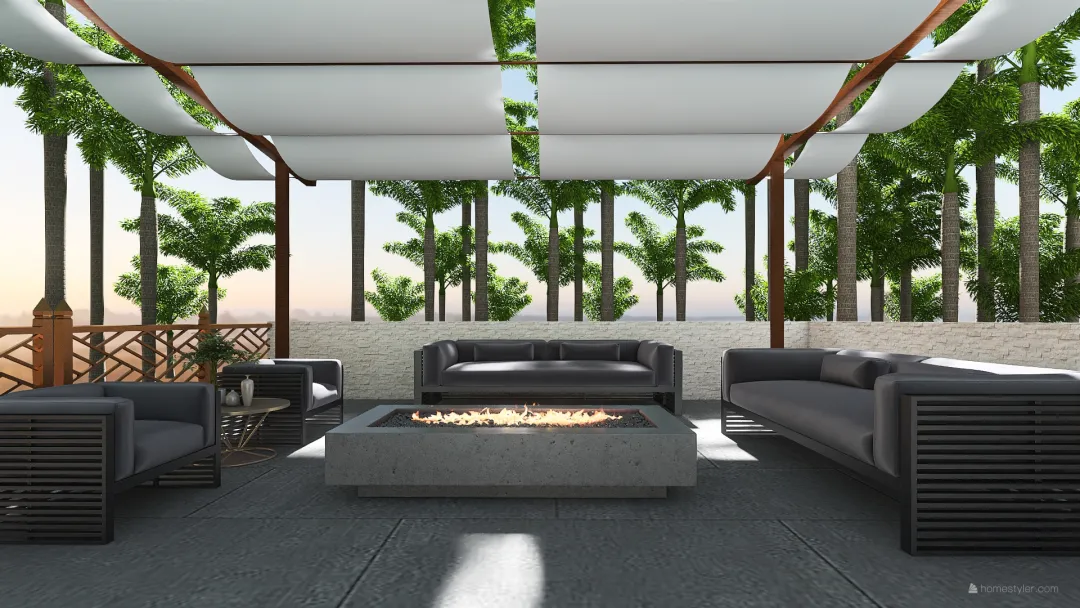 casa de férias 3d design renderings